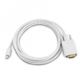 Mini DisplayPort to VGA Cable High Resolution Support 1920 x 1200 (WHITE)