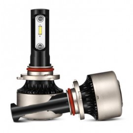 2PCS F5S 12V 9005 / HB3 / H10 Car SMD LED Headlight 6000lm 6500K Front Lamp (BLACK)