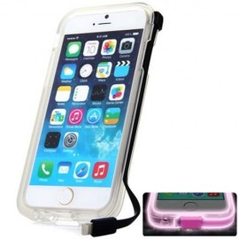 PLASTIC AND TPU MATERIAL HIGH SPEED USB CHARGER CABLE BACK CASE FOR IPHONE 6 - 4.7 INCHES 