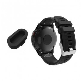Sensor Dust Plug Anti-Dust Dustproof Cover Cap Silicon for Garmin Fenix 5/5S/5X (BLACK)