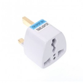 US/UK/EU/AU to UK Plug Socket Charger AC Travel Power Adapter Converter (WHITE)