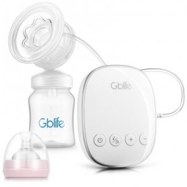 GBlife N1 Personal Electric Breast Pump Rechargeable Dual Passages Bottle Teat (WHITE)