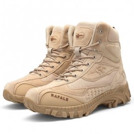 Men Stylish Wear-resistant Antiskid Boots (TAN)