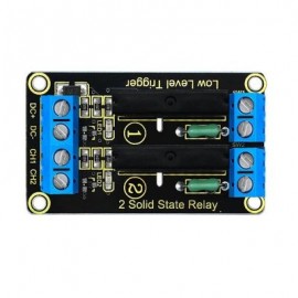 Keyestudio 2-channel Solid State Relay Module Board for Arduino (BLACK)