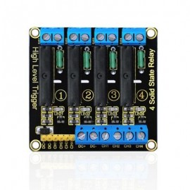 Keyestudio 4-channel Solid State Relay Module Board for Arduino (BLACK)