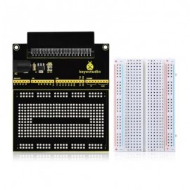 Keyestudio Prototype Breakout Board V2 with 400-point Breadboard for Micro Bit  (BLACK)