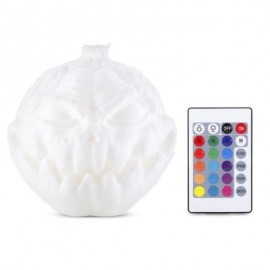 3D Printing Devil Pumpkin Face Light Night Lamp with Remote Control (WHITE)