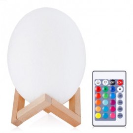 3D Printing Dinosaur Egg Light Night Lamp with Remote Control  (WHITE)