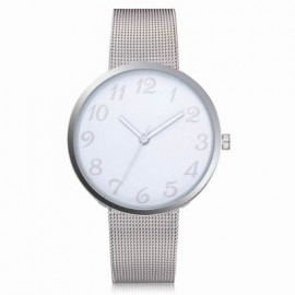 Lvpai P400 Women Quartz Wrist Watch Mesh Alloy Band Analog (WHITE)