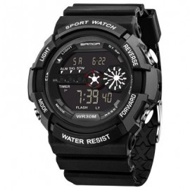 Sanda 320 5303 Multifunctional Sports Men Watch (BLACK)