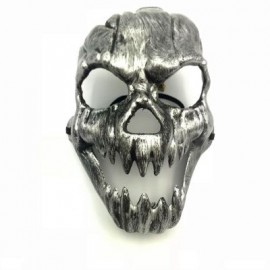 Fire Kirin Antique Skull Eye Mask for Halloween Masquerade Party (CARBON GRAY)