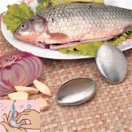 Remove the smell of garlic smell the stainless steel soap (SILVER)