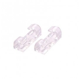 20 Pcs Wire Cable Holder Clip Winder Organizer Management (TRANSPARENT)
