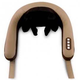 ST-302B 3D CHARGING CERVICAL SPINE KNEADING MASSAGE SHAWL  (LIGHT KHAKI)