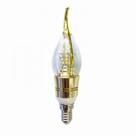 OMTO E14 LED Candle Light Bulb Energy Saving Lamp 220V 7W (WARM WHITE)