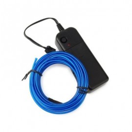 3m Neon Light Electroluminescent Wire / El Wire with Battery Pack (ROYAL BLUE)