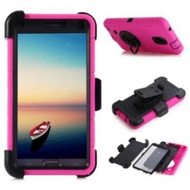 3 IN 1 TWO LAYERS HEAVY DUTY IMPACT RESISTANT DROP PROTECTION CASE WITH CLIP CIRCLE STAND 