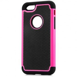 PLASTIC AND SOFT SILICONE MATERIAL BACK CASE COVER WITH FOOTBALL TEXTURE DESIGN FOR IPHONE