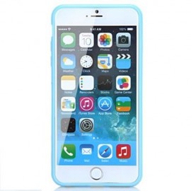 FROSTED BACK COVER CASE WITH TPU MATERIAL FOR IPHONE 6 PLUS (BLUE)
