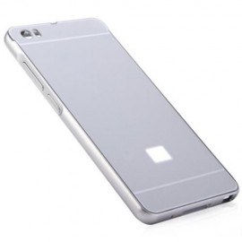 ANTI-SCRATCH PC BACK COVER CASE WITH ALUMINUM METAL BUMPER FRAME FOR XIAOMI NOTE (SILVER)