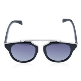 CHIC ALLOY BAR AND FULL FRAME DESIGN SUNGLASSES FOR WOMEN (SILVER GRAY)