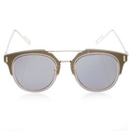 CHIC RETRO METAL FULL FRAME SUNGLASSES FOR WOMEN (RANDOM COLOR)