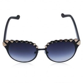 STYLISH WOMEN'S DIAMOND SHAPE ALLOY EMBELLISHED SUNGLASSES (RANDOM COLOR PATTERN)