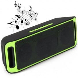 K812 PORTABLE BLUETOOTH V2.1 STEREO SPEAKER WITH BUILT-IN MICROPHONE TF CARD AUX SLOT (GRE