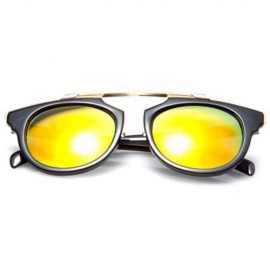 CHIC METAL MATCHING DESIGN FULL FRAME SUNGLASSES (RED)