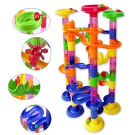 DELUXE MARBLE RACE GAME MARBLE RUN PLAY SET 105PCS DEVELOPING (COLORMIX)
