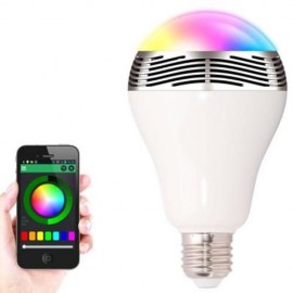 BL-05 BLUETOOTH COLOR CHANGING LED LIGHT BULB WITH SPEAKER (WHITE)