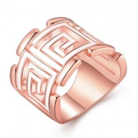R755-B NICKLE FREE ANTIALLERGIC NEW FASHION JEWELRY 18K GOLD PLATED RING (ROSE GOLD)