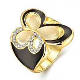 R771-A NICKLE FREE ANTIALLERGIC NEW FASHION JEWELRY 18K GOLD PLATED RING (GOLDEN)