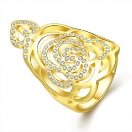 R749 - A NEW FASHION JEWELRY 18K GOLD PLATED RING (GOLDEN)