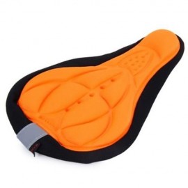 BIKE SEAT COVER 3D MEMORY SPONGE SADDLE ANTI-SLIP AIR-PERMEABLE PAD WITH REFLECTIVE STRIPE