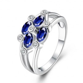 R414 - A FASHION JEWELRY ZIRCON RING (SILVER)