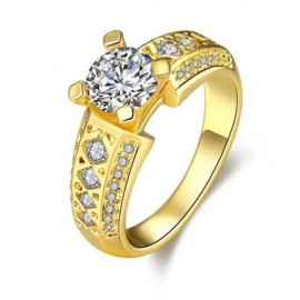 R404 - A FASHION JEWELRY ZIRCON RING (GOLDEN)