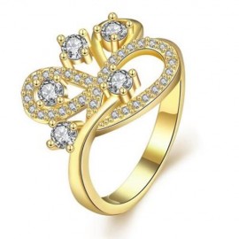 R403 - A FASHION JEWELRY ZIRCON RING (GOLDEN)