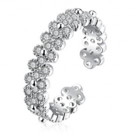 R012-B GOLD PLATED KOREAN STYLE NEW DESIGN FINGER RING FOR LADY (SILVER)