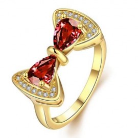 R410 - A FASHION JEWELRY ZIRCON RING (GOLDEN)