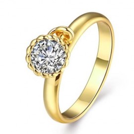R407 - A FASHION JEWELRY ZIRCON RING (GOLDEN)