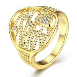 R397 - A FASHION JEWELRY ZIRCON RING (GOLDEN)