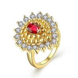 R378 FASHION JEWELRY ZIRCON RING (GOLDEN)