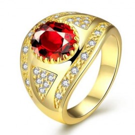R399 - A FASHION JEWELRY ZIRCON RING (GOLDEN)