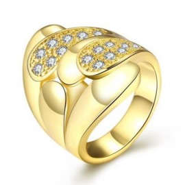 R382 FASHION JEWELRY ZIRCON RING (GOLDEN)