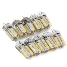 6W 10PCS G4 LED LAMP SMD 3014 AC 220V BULB WHITE LIGHT 360 DEGREE ANGLE SPOTLIGHT (WARM WH
