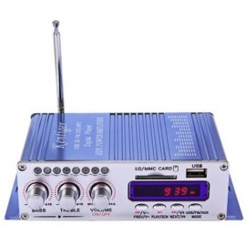 HY - 502 USB FM AUDIO CAR STEREO AMPLIFIER RADIO MP3 SPEAKER LED HI-FI 2 CHANNEL DIGITAL D