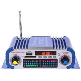 HY601 USB FM AUDIO 12V LED CAR STEREO AMPLIFIER RADIO MP3 SPEAKER HI-FI 2 CHANNEL DIGITAL 