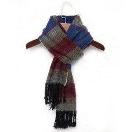 FASHION WOMEN WOOL WINTER SPAIN SCARF (STRIPE BLUE)