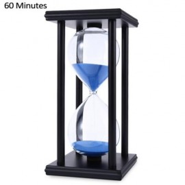 HOURGLASS SAND TIMER 60 MINUTES WOOD SAND TIMER FOR KITCHEN OFFICE SCHOOL DECORATIVE USE (